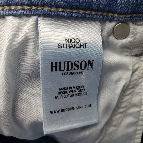 Hudson Womens Nico Straight Jeans Size 27 - Picture 5 of 6